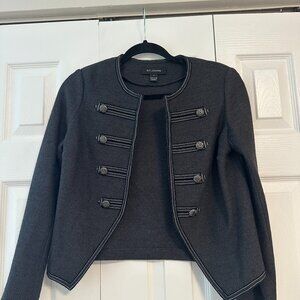 St. John Knit Military-Style Cropped Jacket